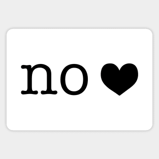 no <3 in black Magnet